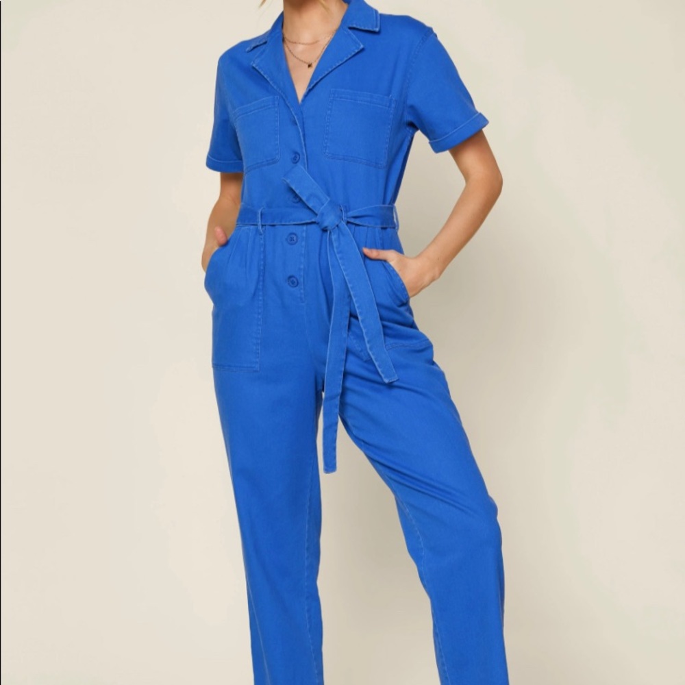 Skies Are Blue Kendall Utility Jumpsuit size M